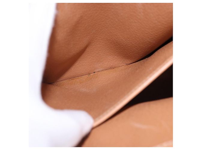 Céline Borsa CELINE Macadam Canvas PVC Pelle Marrone Oro Auth 193508A D'oro - vista 26