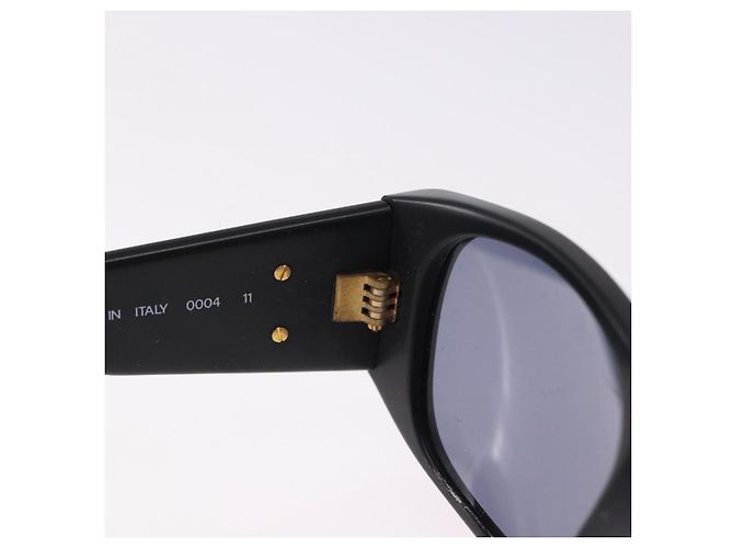 Occhiali da sole CHANEL Plastica Nero Oro CC Auth bs36338 D'oro - vista 11