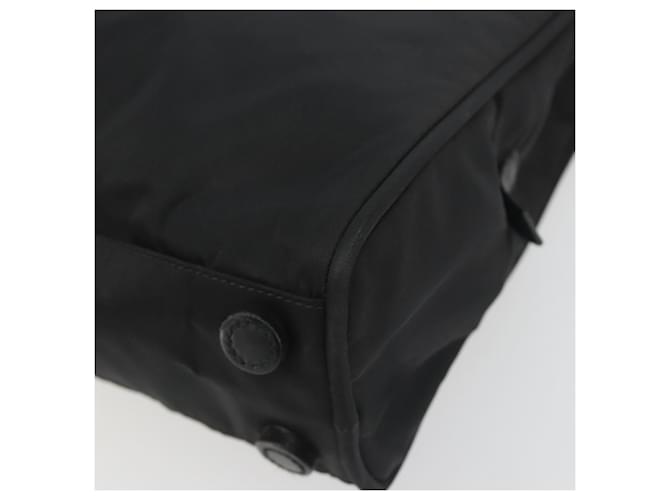 Borsa PRADA in nylon nero argento Auth ep15229 - vista 10