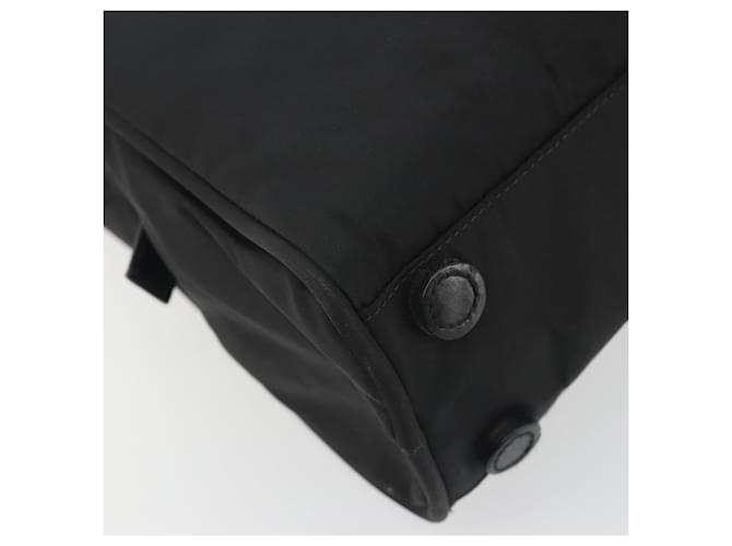 Borsa PRADA in nylon nero argento Auth ep15229 - vista 13