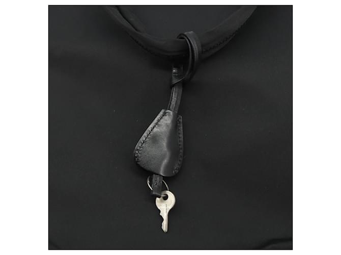 Borsa PRADA in nylon nero argento Auth ep15229 - vista 17