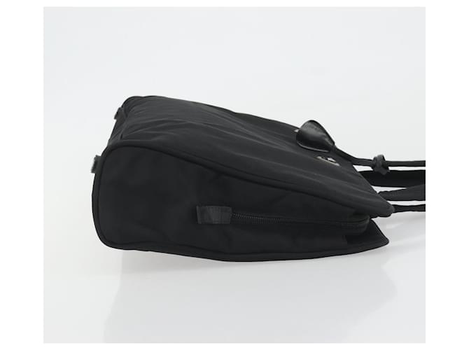 Borsa PRADA in nylon nero argento Auth ep15229 - vista 4
