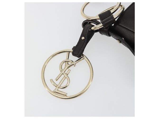 Bolsa de Ombro com Corrente SAINT LAURENT em Couro Marrom e Tom Dourado 138957 Auth yk20663SAM - vista 15