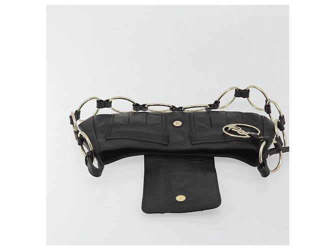 Bolsa de Ombro com Corrente SAINT LAURENT em Couro Marrom e Tom Dourado 138957 Auth yk20663SAM - vista 17