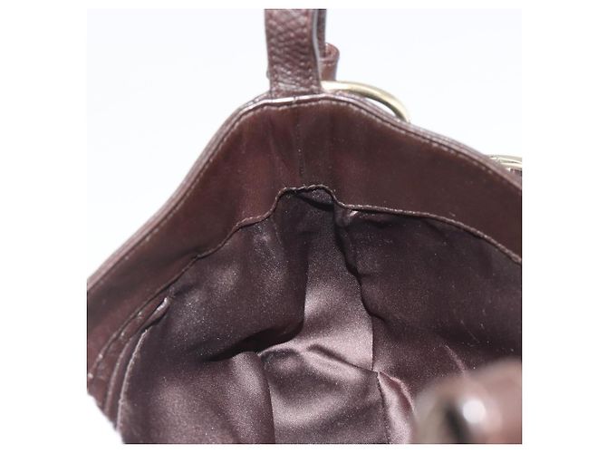 Bolsa de Ombro com Corrente SAINT LAURENT em Couro Marrom e Tom Dourado 138957 Auth yk20663SAM - vista 20