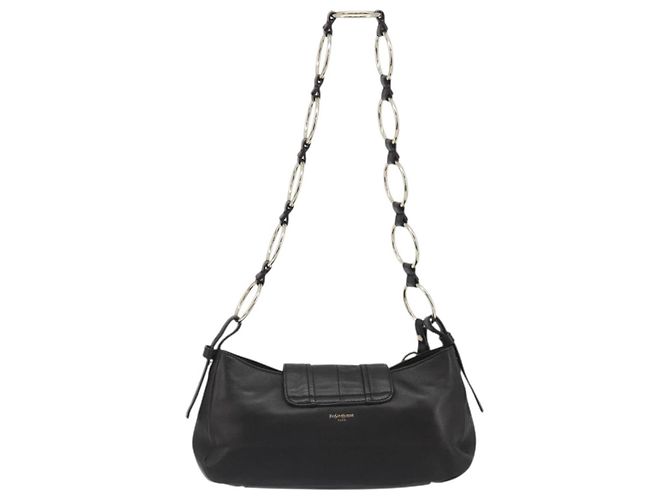 Bolsa de Ombro com Corrente SAINT LAURENT em Couro Marrom e Tom Dourado 138957 Auth yk20663SAM - vista 3