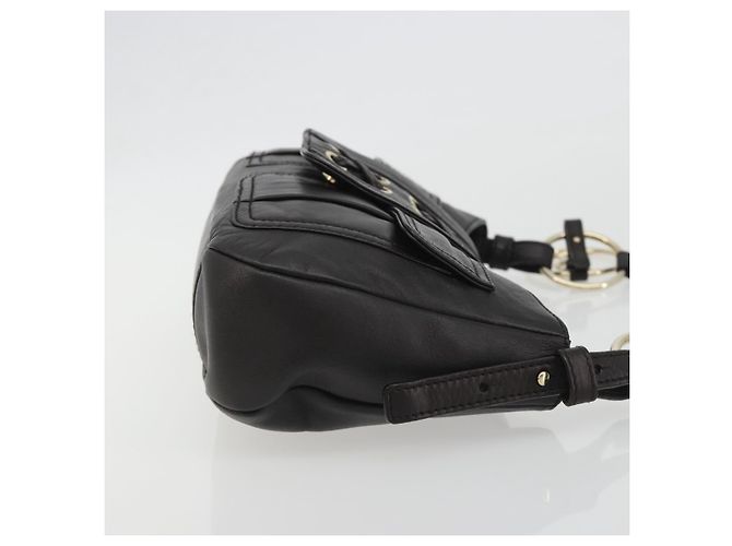 Bolsa de Ombro com Corrente SAINT LAURENT em Couro Marrom e Tom Dourado 138957 Auth yk20663SAM - vista 4