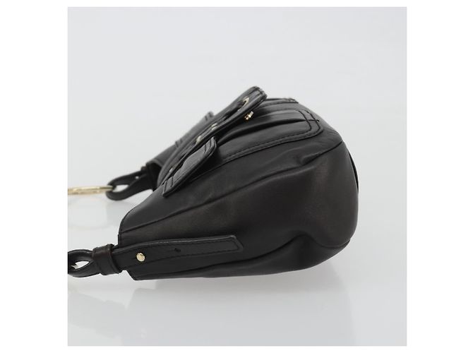 Bolsa de Ombro com Corrente SAINT LAURENT em Couro Marrom e Tom Dourado 138957 Auth yk20663SAM - vista 5