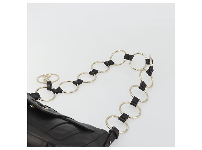 Bolsa de Ombro com Corrente SAINT LAURENT em Couro Marrom e Tom Dourado 138957 Auth yk20663SAM - vista 9