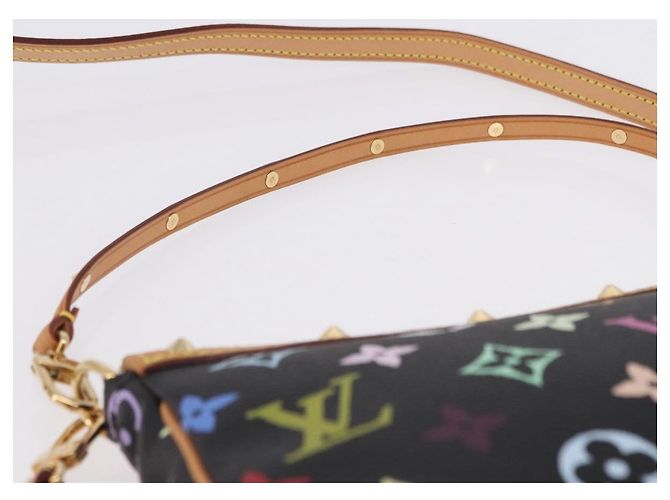 LOUIS VUITTON Monogram Multicolor Pochette Accessoires Black M92648 Auth ki6740M Nero - vista 14