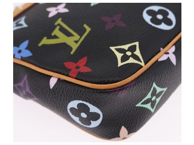 LOUIS VUITTON Monogram Multicolor Pochette Accessoires Black M92648 Auth ki6740M Nero - vista 16
