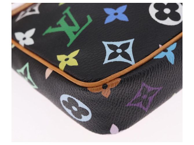 LOUIS VUITTON Monogram Multicolor Pochette Accessoires Black M92648 Auth ki6740M Nero - vista 18