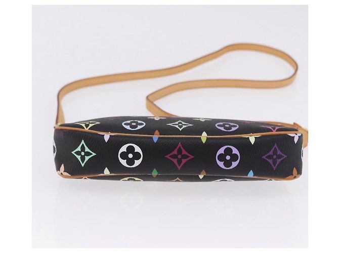 LOUIS VUITTON Monogram Multicolor Pochette Accessoires Black M92648 Auth ki6740M Nero - vista 5