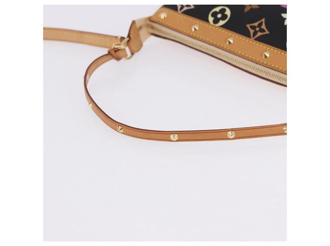 LOUIS VUITTON Monogram Multicolor Pochette Accessoires Black M92648 Auth ki6740M Nero - vista 7