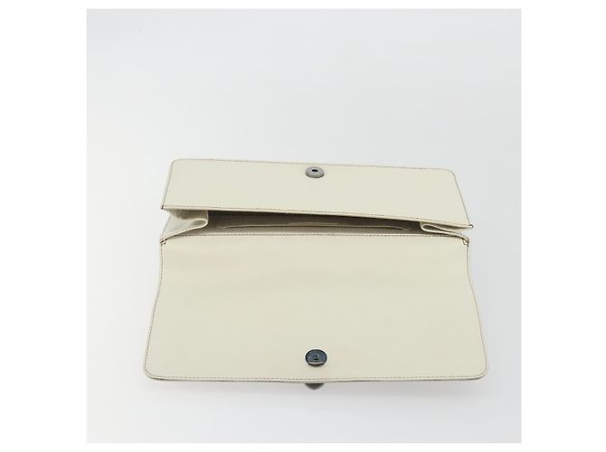 Borsa CHANEL in pelle bianca argento CC Auth bs36301A Bianco - vista 18
