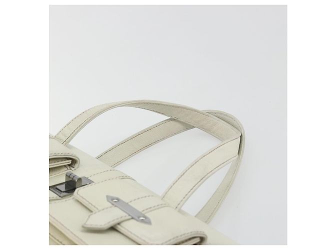Borsa CHANEL in pelle bianca argento CC Auth bs36301A Bianco - vista 8