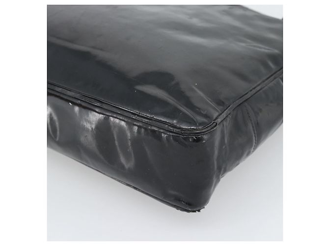 Borsa Tote CHANEL in vernice nero e oro CC Auth BA14104 D'oro - vista 12