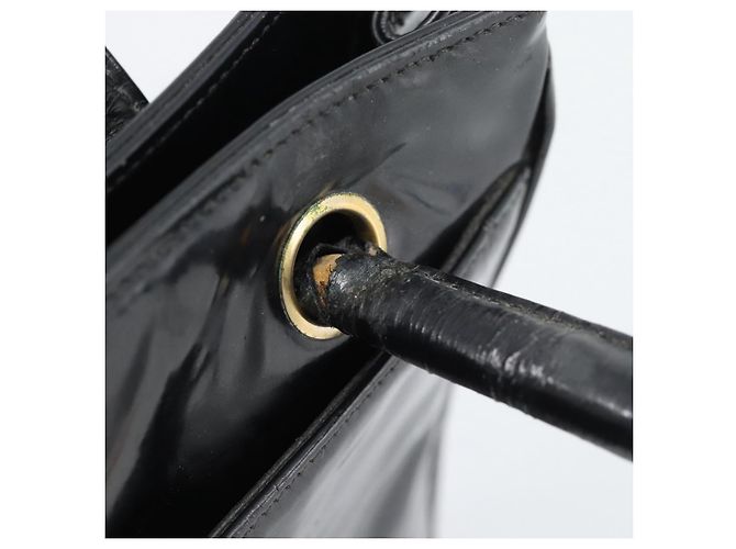Borsa Tote CHANEL in vernice nero e oro CC Auth BA14104 D'oro - vista 24