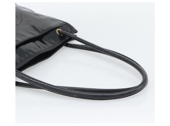 Borsa Tote CHANEL in vernice nero e oro CC Auth BA14104 D'oro - vista 7