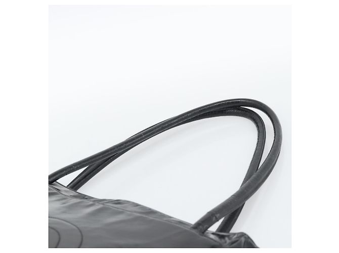 Borsa Tote CHANEL in vernice nero e oro CC Auth BA14104 D'oro - vista 8