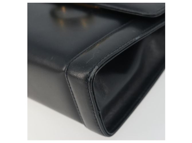 Borsa a tracolla Salvatore Ferragamo Gancini in pelle blu navy e oro Auth 192665 D'oro - vista 10