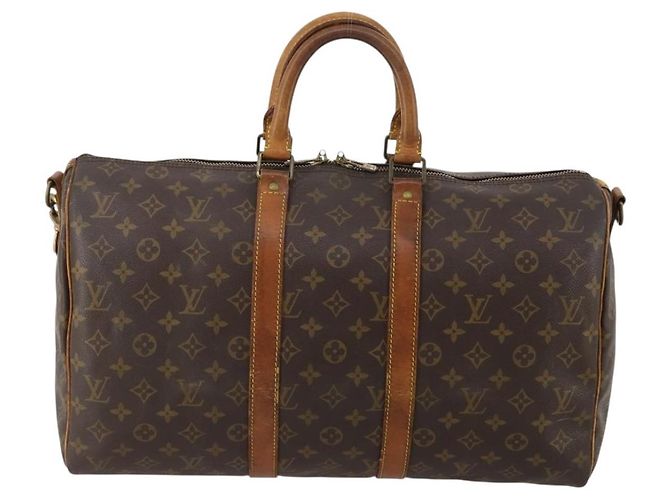 LOUIS VUITTON Monogram Keepall Bandouliere 45 Boston Bag M41418 LV Auth bs36253 Monogramma - vista 13