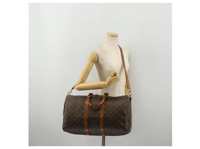 LOUIS VUITTON Monogram Keepall Bandouliere 45 Boston Bag M41418 LV Auth bs36253 Monogramma - vista 24