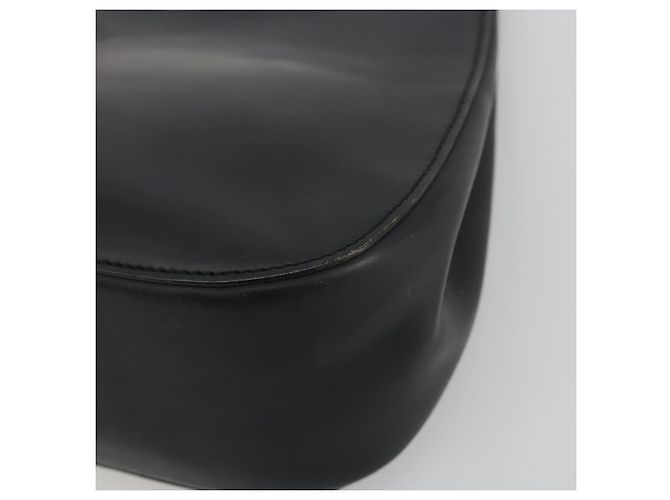 Borsa a mano GUCCI Bamboo in pelle nera 001 3761 Auth ep15613A Nero - vista 11