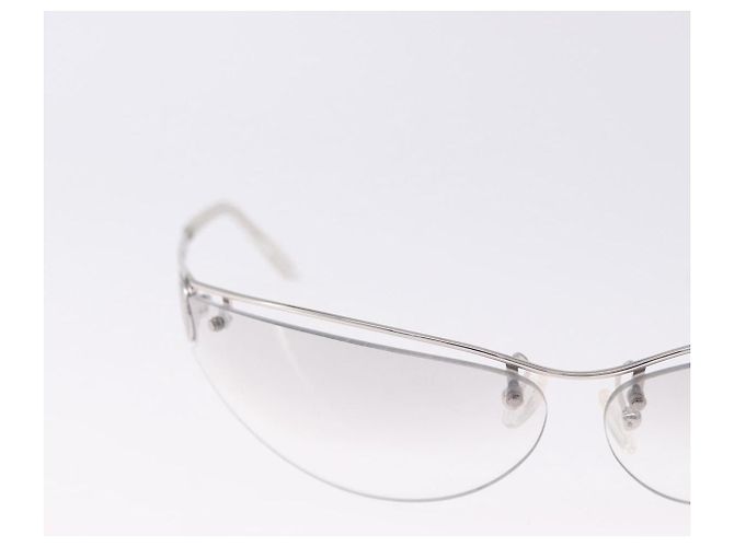 Céline Gafas de Sol CELINE Gucci Bulgari Metal 3 Set Gray Purple Auth bs36355 Castaño Púrpura - vista 10