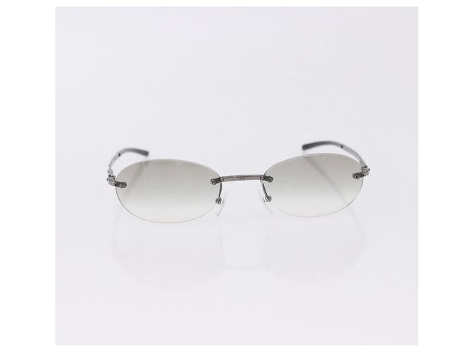 Céline Gafas de Sol CELINE Gucci Bulgari Metal 3 Set Gray Purple Auth bs36355 Castaño Púrpura - vista 14