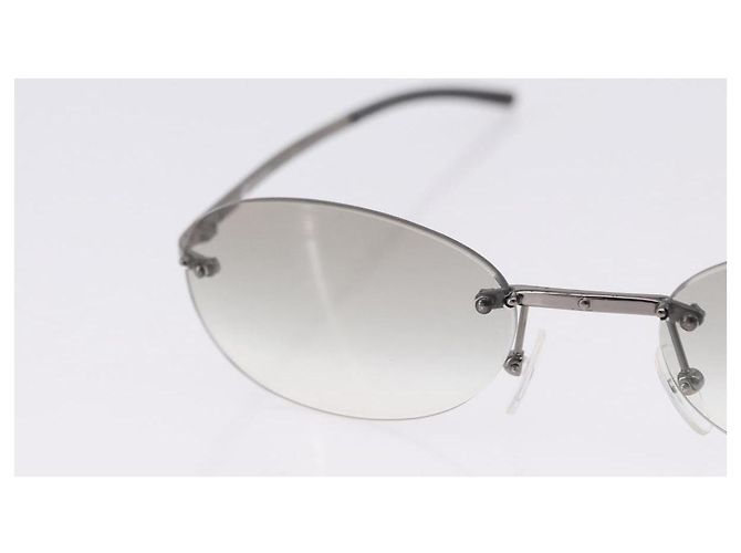 Céline Gafas de Sol CELINE Gucci Bulgari Metal 3 Set Gray Purple Auth bs36355 Castaño Púrpura - vista 16