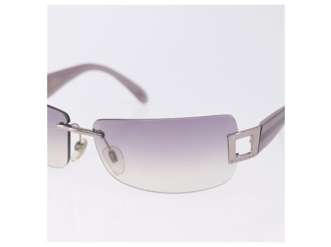 Céline Gafas de Sol CELINE Gucci Bulgari Metal 3 Set Gray Purple Auth bs36355 Castaño Púrpura - vista 5