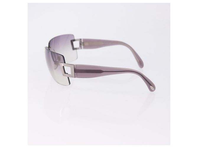 Céline Gafas de Sol CELINE Gucci Bulgari Metal 3 Set Gray Purple Auth bs36355 Castaño Púrpura - vista 6