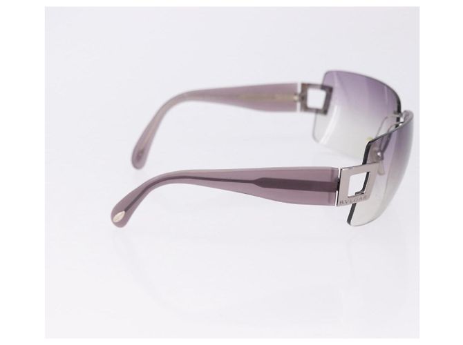 Céline Gafas de Sol CELINE Gucci Bulgari Metal 3 Set Gray Purple Auth bs36355 Castaño Púrpura - vista 7