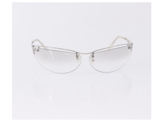 Céline Gafas de Sol CELINE Gucci Bulgari Metal 3 Set Gray Purple Auth bs36355 Castaño Púrpura - vista 8