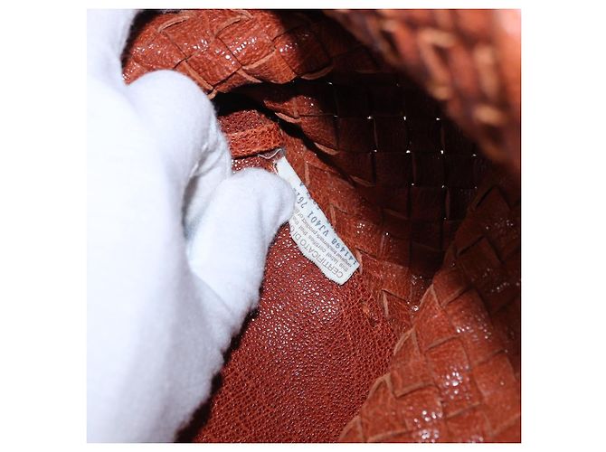 BOTTEGA VENETA INTRECCIATO Cabas PM Borsa in pelle Marrone 141498 Auth 191828V - vista 11
