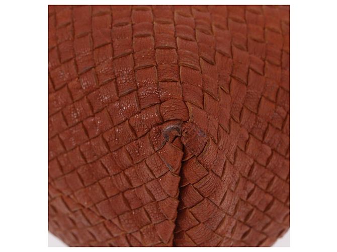 BOTTEGA VENETA INTRECCIATO Cabas PM Borsa in pelle Marrone 141498 Auth 191828V - vista 15