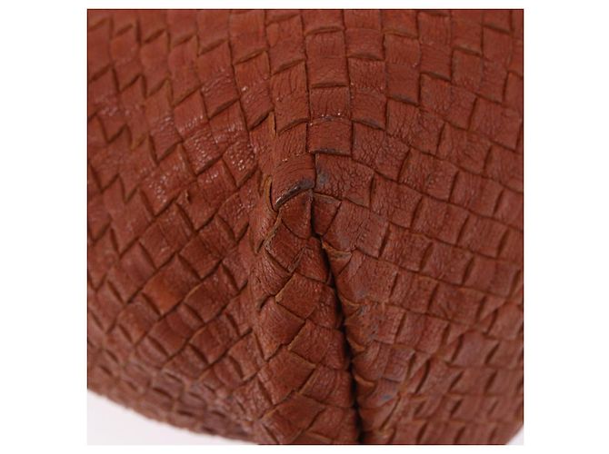 BOTTEGA VENETA INTRECCIATO Cabas PM Borsa in pelle Marrone 141498 Auth 191828V - vista 16