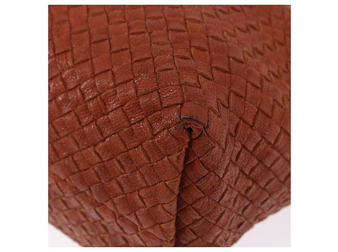 BOTTEGA VENETA INTRECCIATO Cabas PM Borsa in pelle Marrone 141498 Auth 191828V - vista 17