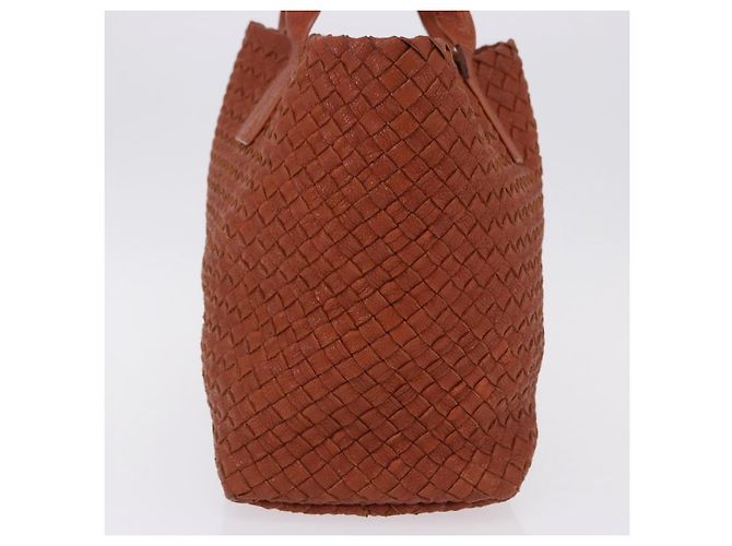 BOTTEGA VENETA INTRECCIATO Cabas PM Borsa in pelle Marrone 141498 Auth 191828V - vista 3