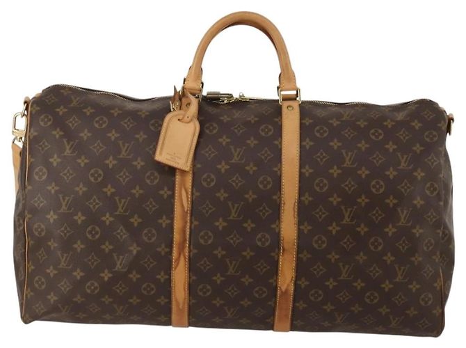 LOUIS VUITTON Monogram Keepall Bandouliere 60 Boston Bag M41412 LV Auth bs36220 Monogramma - vista 13