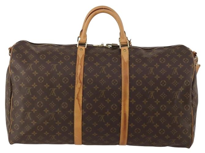 LOUIS VUITTON Monogram Keepall Bandouliere 60 Boston Bag M41412 LV Auth bs36220 Monogramma - vista 2
