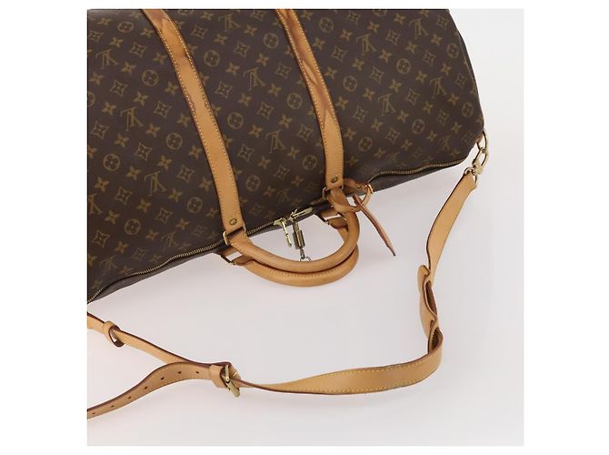 LOUIS VUITTON Monogram Keepall Bandouliere 60 Boston Bag M41412 LV Auth bs36220 Monogramma - vista 7