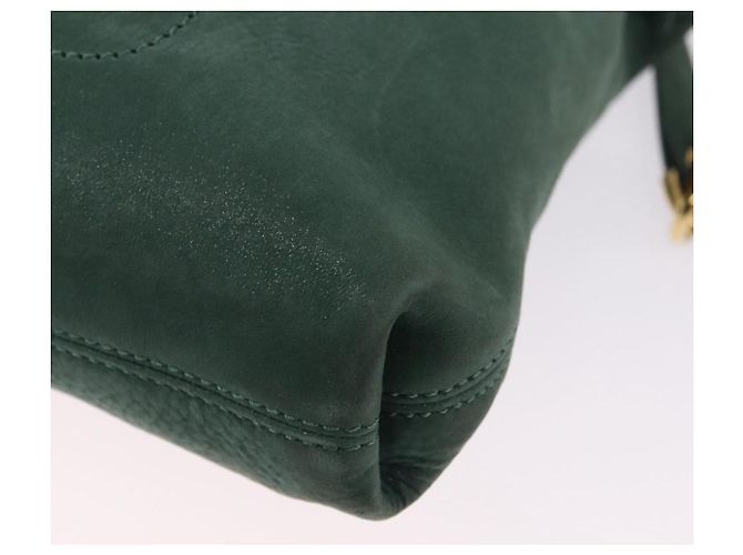 Borsa a Spalla FENDI in Pelle Verde e Oro Auth 193051V D'oro - vista 11