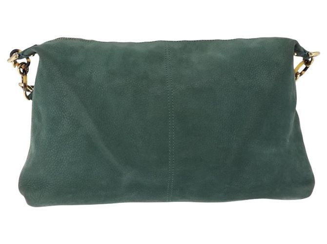 Borsa a Spalla FENDI in Pelle Verde e Oro Auth 193051V D'oro - vista 3
