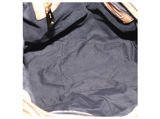 Chloé Borsa a Spalla Chloe Etel in Pelle 2way Marrone Oro Auth mr2737 D'oro - vista 19