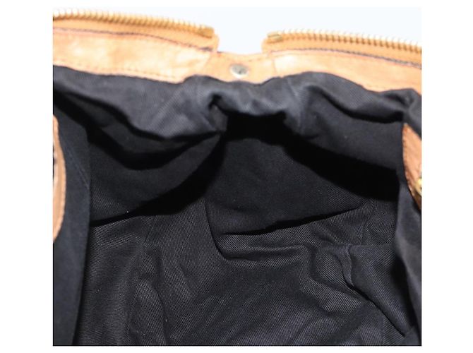 Chloé Borsa a Spalla Chloe Etel in Pelle 2way Marrone Oro Auth mr2737 D'oro - vista 21