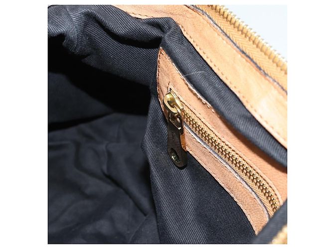 Chloé Borsa a Spalla Chloe Etel in Pelle 2way Marrone Oro Auth mr2737 D'oro - vista 22