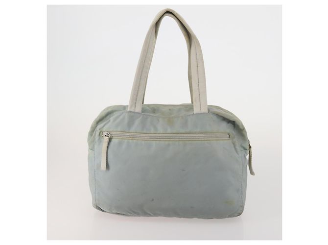 Borsa Boston PRADA Borsa a Mano Nylon 3 Set Khaki Blue Auth 191805 Cachi - vista 10