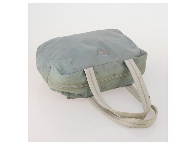 Borsa Boston PRADA Borsa a Mano Nylon 3 Set Khaki Blue Auth 191805 Cachi - vista 12